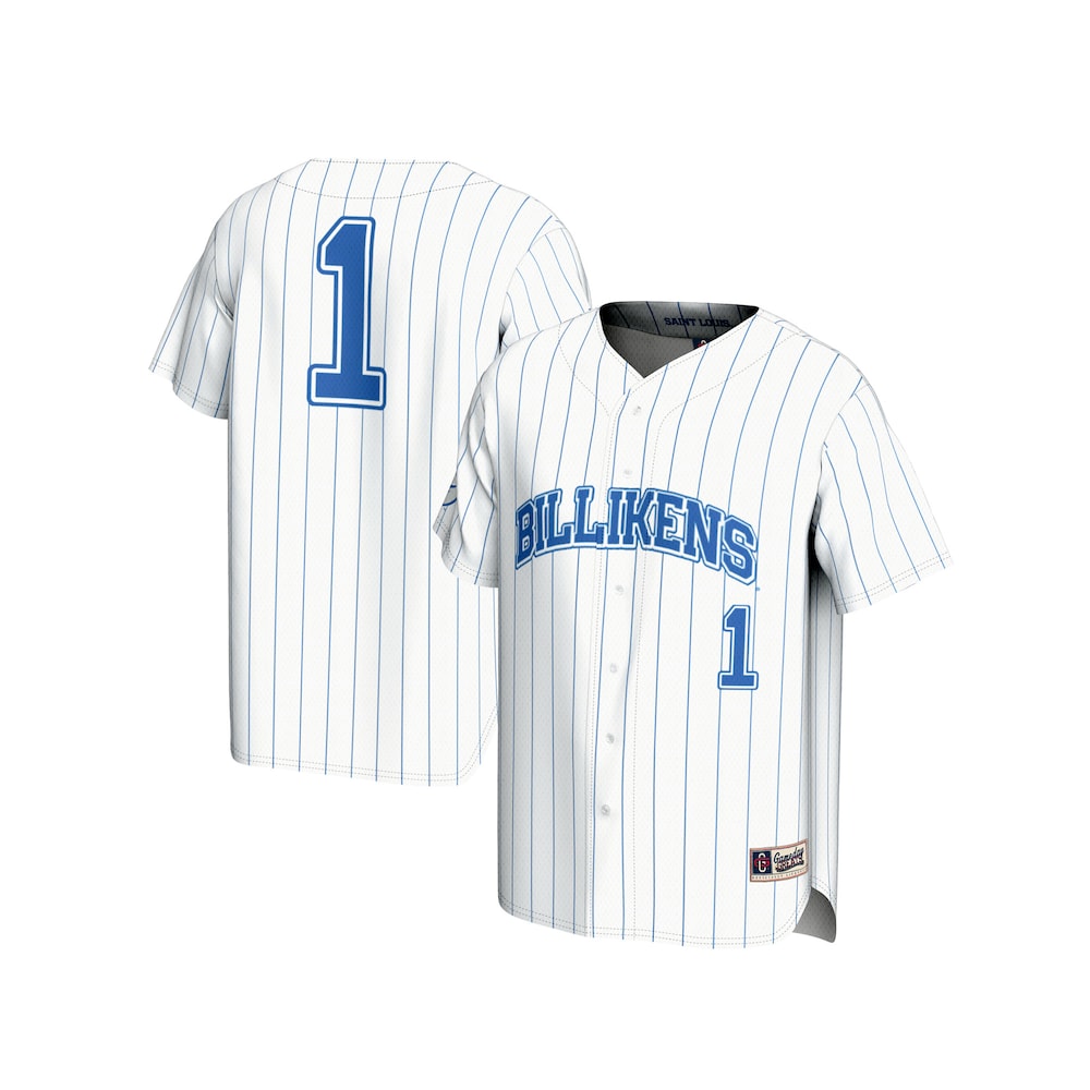 Gameday Greats White 1 Saint Louis Billikens Lightweight Baseball Fashion Jersey - retro stitched baseball jersey for Gameday Greats fans