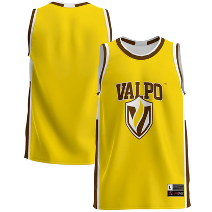 Gameday Greats Gold Valparaiso University Lightweight Basketball Jersey - retro stitched basketball jersey for Gameday Greats fans