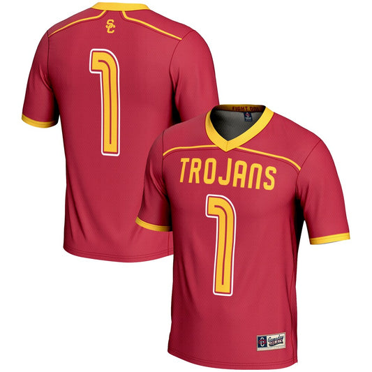 Gameday Greats Cardinal Usc Trojans 1 Lightweight Lacrosse Jersey - retro stitched jersey jersey for Gameday Greats fans