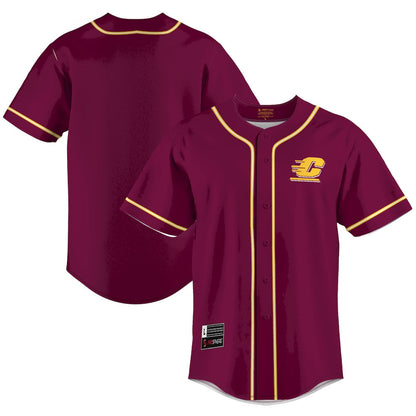 Gameday Greats Maroon Central Michigan Chippewas Lightweight Baseball Jersey - retro stitched baseball jersey for Gameday Greats fans