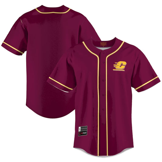 Gameday Greats Maroon Central Michigan Chippewas Lightweight Baseball Jersey - retro stitched baseball jersey for Gameday Greats fans