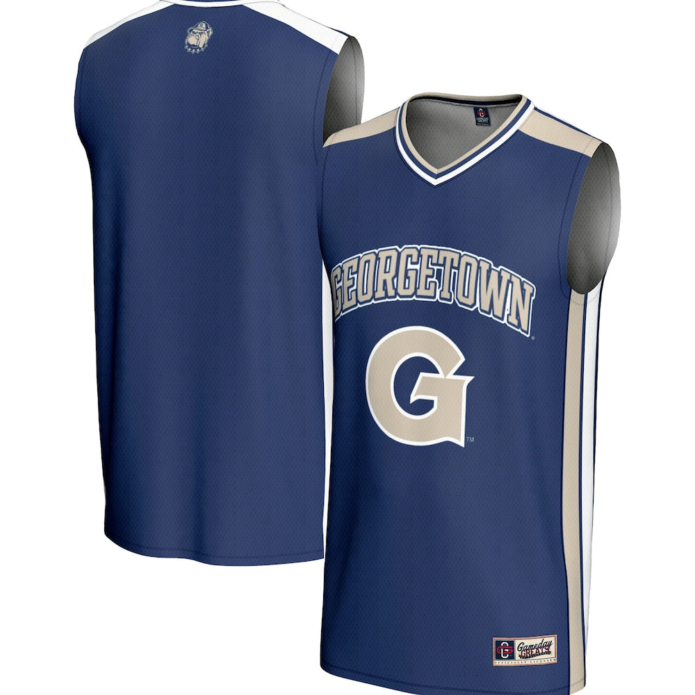 Gameday Greats Navy Georgetown Hoyas Spirit Basketball Jersey - retro stitched basketball jersey for Gameday Greats fans