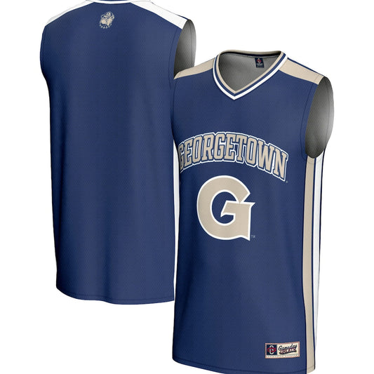 Gameday Greats Navy Georgetown Hoyas Spirit Basketball Jersey - retro stitched basketball jersey for Gameday Greats fans