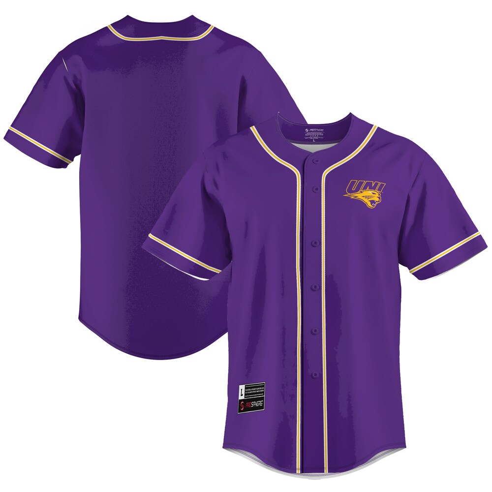 Gameday Greats Purple Northern Iowa Panthers Lightweight Baseball Jersey - retro stitched baseball jersey for Gameday Greats fans