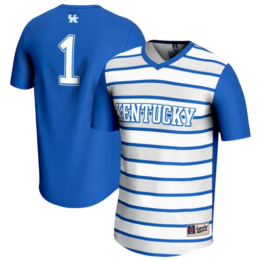 Gameday Greats 1 Royal Kentucky Wildcats Lightweight Soccer Fashion Jersey - retro stitched jersey jersey for Gameday Greats fans