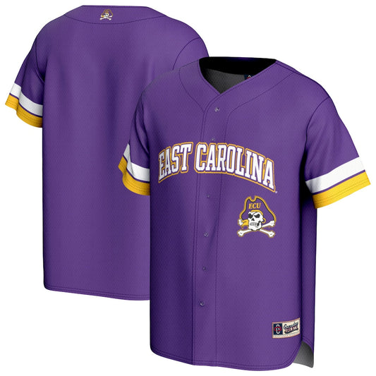 Gameday Greats Purple Ecu Pirates Spirit Baseball Jersey - retro stitched baseball jersey for Gameday Greats fans
