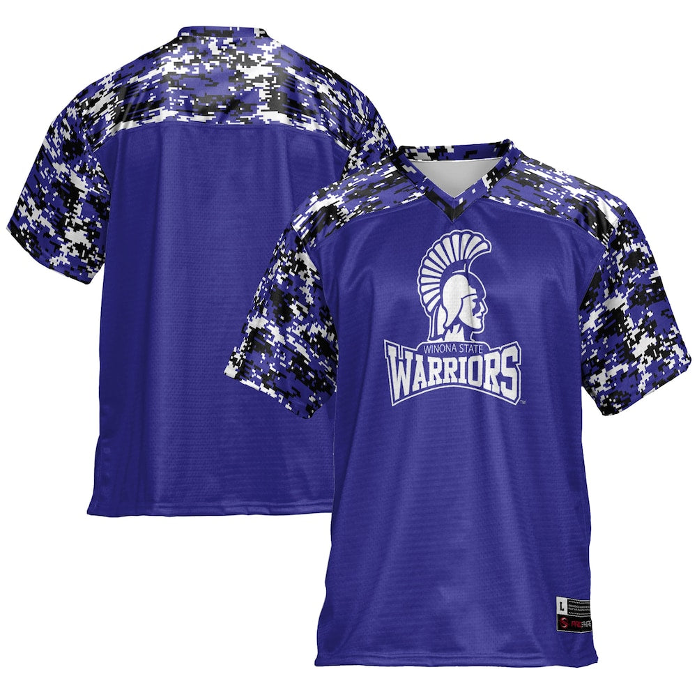 Gameday Greats Purple Winona State Warriors Football Jersey - retro stitched football jersey for Gameday Greats fans