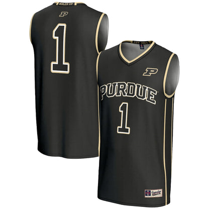 Male Gameday Greats 1 Black Purdue Boilermakers Lightweight Basketball Jersey - retro stitched basketball jersey for Male Gameday fans