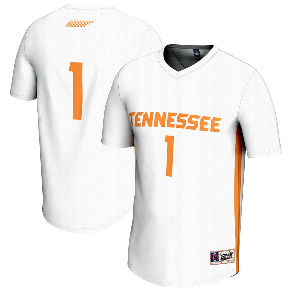 Unisexgameday Greats White Tennessee Volunteers Soccer Fashion Jersey - retro stitched jersey jersey for Unisexgameday Greats fans
