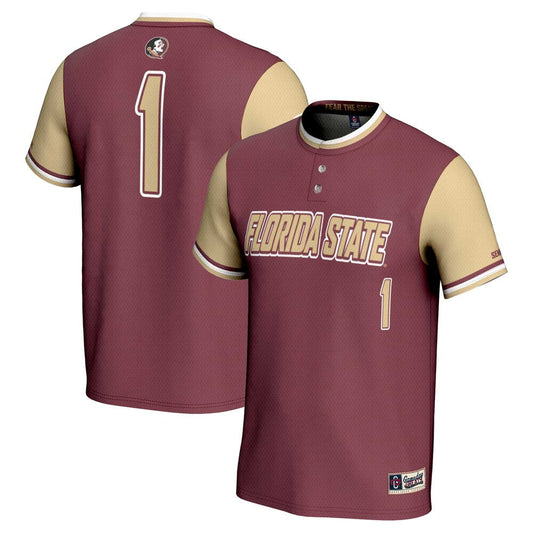 Gameday Greats 1 Garnet Florida State Seminoles Lightweight Softball Jersey - retro stitched jersey jersey for Gameday Greats fans