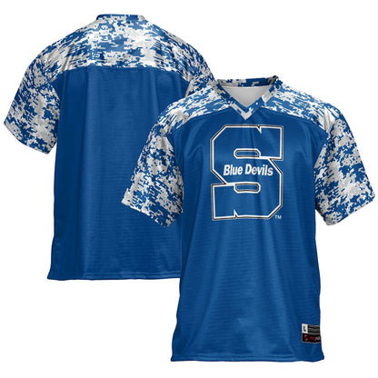 Gameday Greats Blue Wisconsin Stout Blue Devils Football Jersey - retro stitched football jersey for Gameday Greats fans