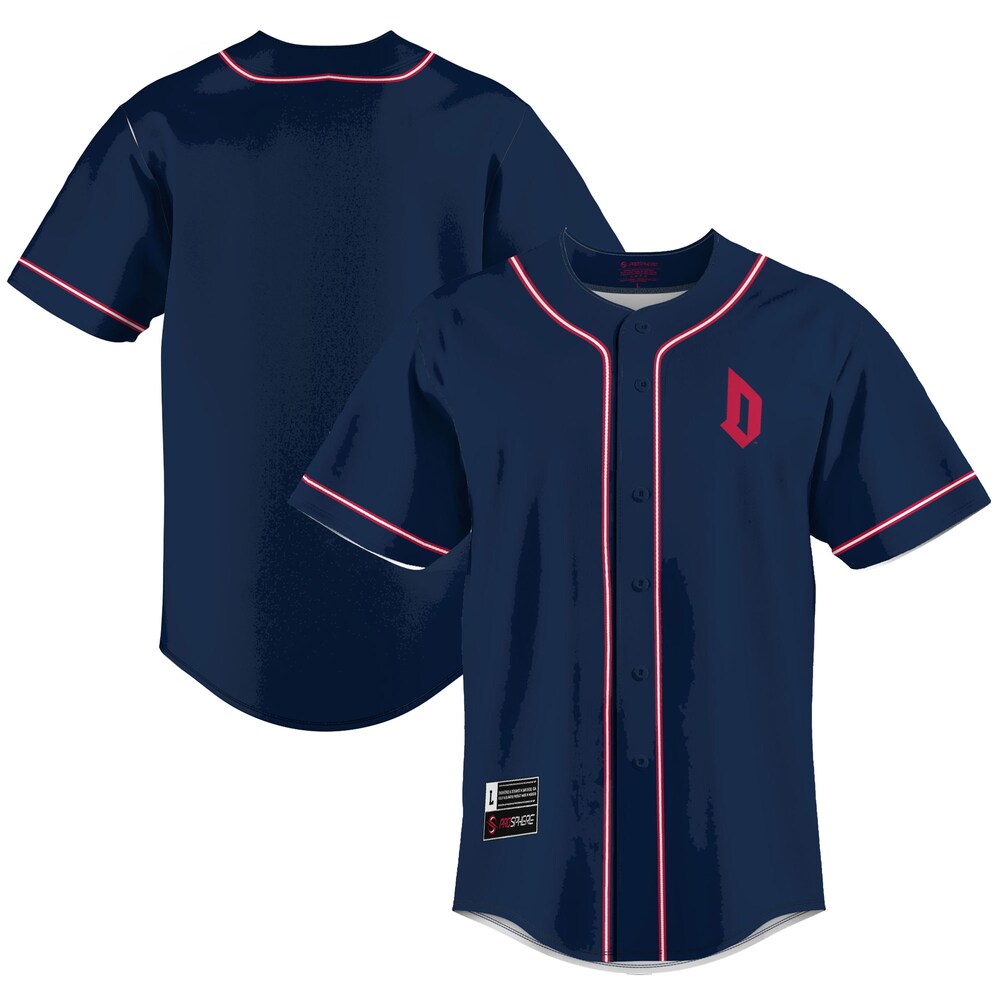 Gameday Greats Blue Duquesne Dukes Lightweight Baseball Jersey - retro stitched baseball jersey for Gameday Greats fans