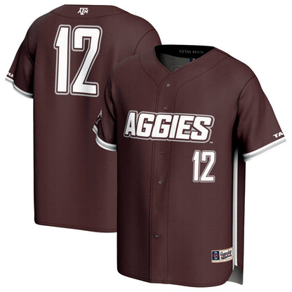 Gameday Greats Maroon Texas Am Aggies Lightweight Baseball Jersey - retro stitched baseball jersey for Gameday Greats fans