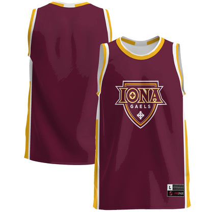 Gameday Greats Maroon Iona University Gaels Lightweight Basketball Jersey - retro stitched basketball jersey for Gameday Greats fans