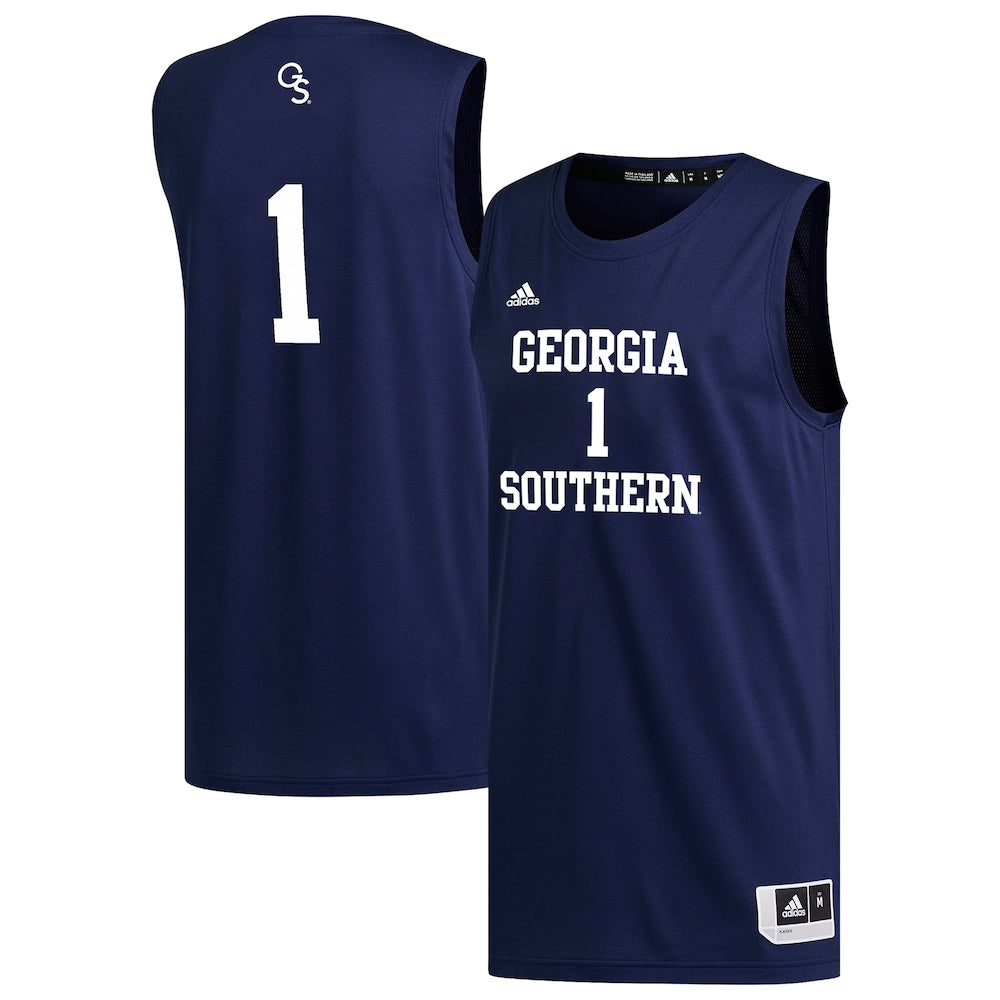 1 Navy Georgia Southern Eagles Replica Basketball Jersey - retro stitched basketball jersey for 1 Navy fans