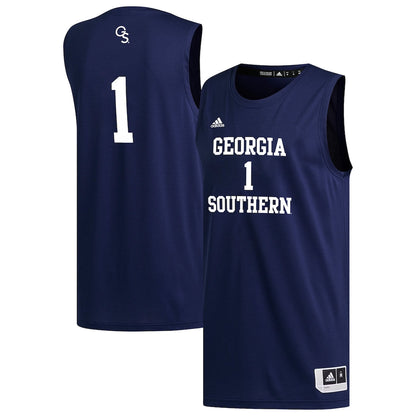 1 Navy Georgia Southern Eagles Replica Basketball Jersey - retro stitched basketball jersey for 1 Navy fans