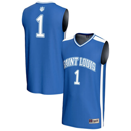 Gameday Greats 1 Blue Saint Louis Billikens Lightweight Basketball Fashion Jersey - retro stitched basketball jersey for Gameday Greats fans