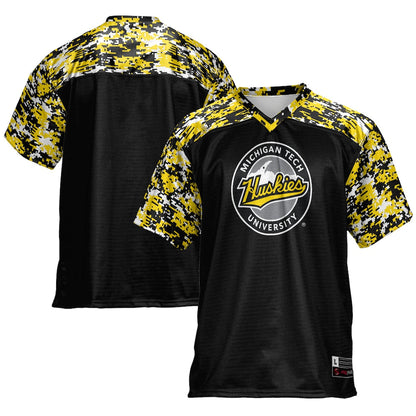 Gameday Greats Black Michigan Tech Huskies Football Jersey - retro stitched football jersey for Gameday Greats fans