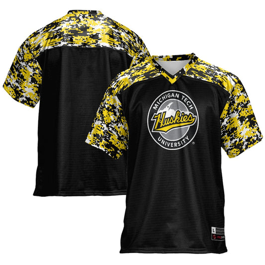 Gameday Greats Black Michigan Tech Huskies Football Jersey - retro stitched football jersey for Gameday Greats fans