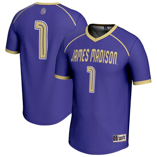Gameday Greats 1 Purple James Madison Dukes Lightweight Lacrosse Fashion Jersey - retro stitched jersey jersey for Gameday Greats fans