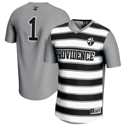 Gameday Greats 1 Silver Providence Friars Lightweight Soccer Fashion Jersey - retro stitched jersey jersey for Gameday Greats fans