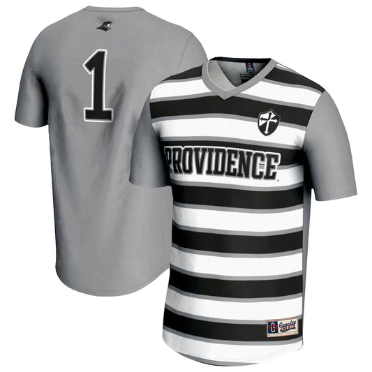Gameday Greats 1 Silver Providence Friars Lightweight Soccer Fashion Jersey - retro stitched jersey jersey for Gameday Greats fans