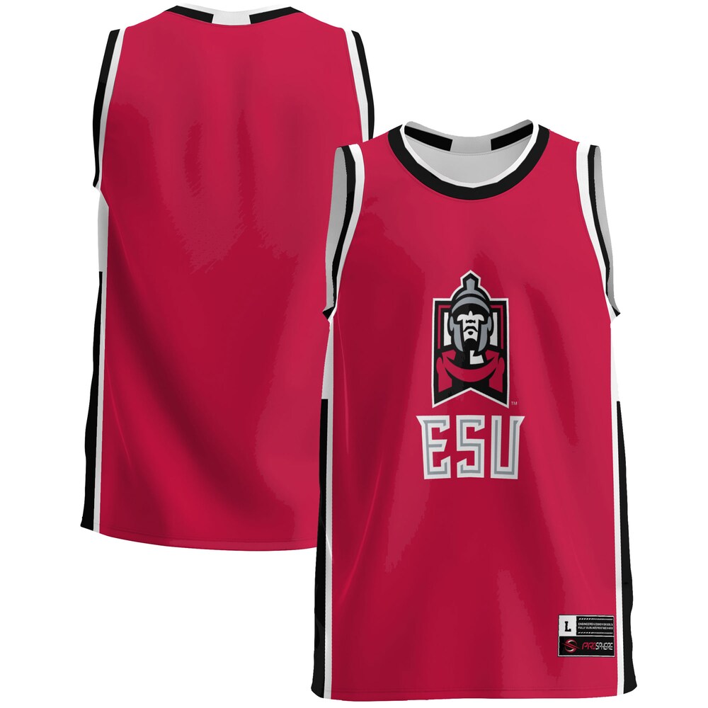 Gameday Greats Red East Stroudsburg Warriors Lightweight Basketball Jersey - retro stitched basketball jersey for Gameday Greats fans