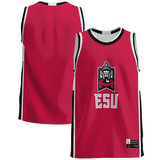 Gameday Greats Red East Stroudsburg Warriors Lightweight Basketball Jersey - retro stitched basketball jersey for Gameday Greats fans
