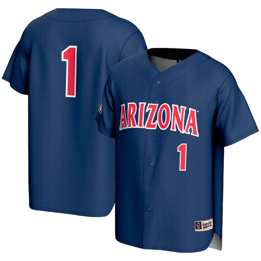 Gameday Greats 1 Navy Arizona Wildcats Lightweight Baseball Fashion Jersey - retro stitched baseball jersey for Gameday Greats fans