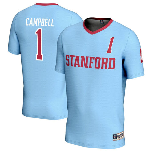 Gameday Greats Jane Campbell Light Blue Stanford Cardinal Soccer Lightweight Fashion Jersey - retro stitched jersey jersey for Gameday Greats fans