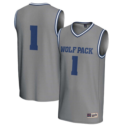 Gameday Greats 1 Gray Nevada Wolf Pack Lightweight Basketball Fashion Jersey - retro stitched basketball jersey for Gameday Greats fans