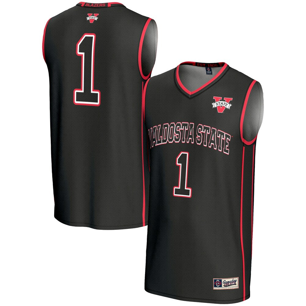 Gameday Greats 1 Black Valdosta State Blazers Lightweight Basketball Jersey - retro stitched basketball jersey for Gameday Greats fans