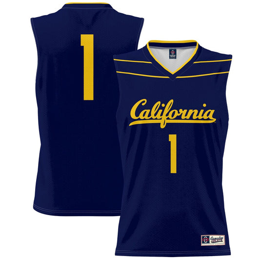 Gameday Greats 1 Navy Cal Bears Lightweight Basketball Fashion Jersey - retro stitched basketball jersey for Gameday Greats fans