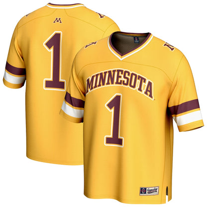 Gameday Greats 1 Gold Minnesota Golden Gophers Collegiate Football Fashion Jersey - retro stitched football jersey for Gameday Greats fans