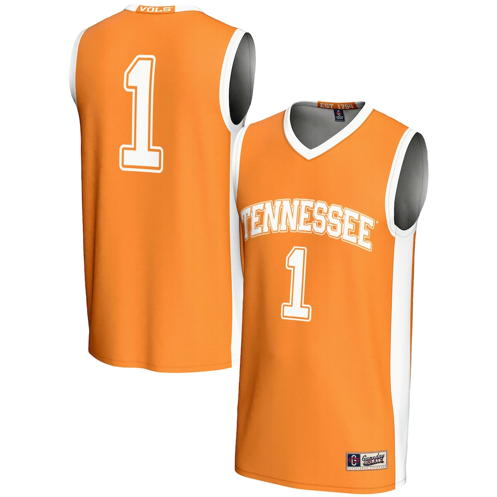 Gameday Greats 1 Tennessee Orange Tennessee Volunteers Lightweight Basketball Jersey - retro stitched basketball jersey for Gameday Greats fans