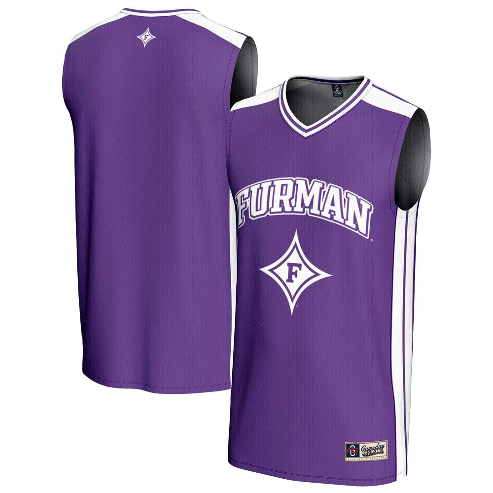 Gameday Greats Purple Furman Paladins Spirit Basketball Jersey - retro stitched basketball jersey for Gameday Greats fans