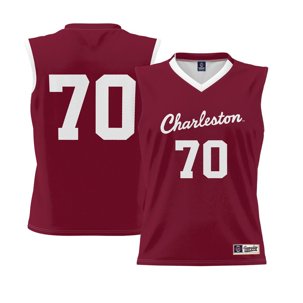 Gameday Greats 70 Crimson Charleston Cougars Lightweight Basketball Jersey - retro stitched basketball jersey for Gameday Greats fans