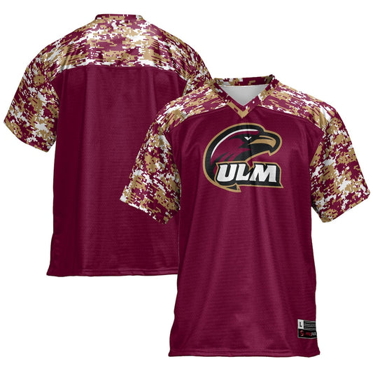 Gameday Greats Maroon Ulm Warhawks Football Jersey - retro stitched football jersey for Gameday Greats fans