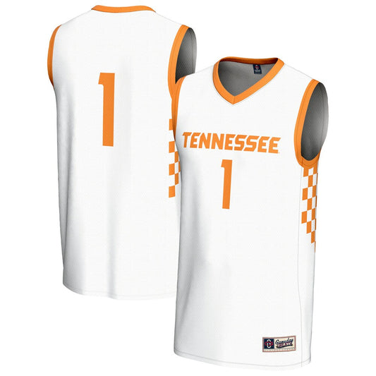 Gameday Greats 1 White Tennessee Volunteers Lightweight Basketball Fashion Jersey - retro stitched basketball jersey for Gameday Greats fans