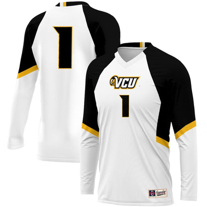 Gameday Greats 1 White Vcu Rams Volleyball Lightweight Fashion Jersey - retro stitched jersey jersey for Gameday Greats fans