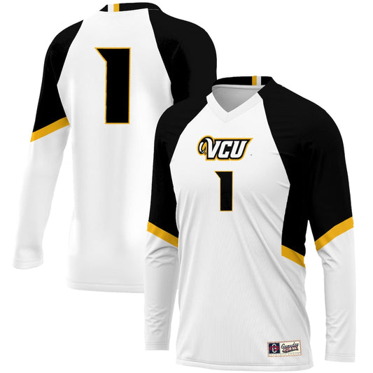 Gameday Greats 1 White Vcu Rams Volleyball Lightweight Fashion Jersey - retro stitched jersey jersey for Gameday Greats fans