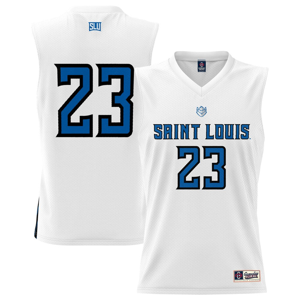 Gameday Greats 23 White Saint Louis Billikens Lightweight Basketball Jersey - retro stitched basketball jersey for Gameday Greats fans