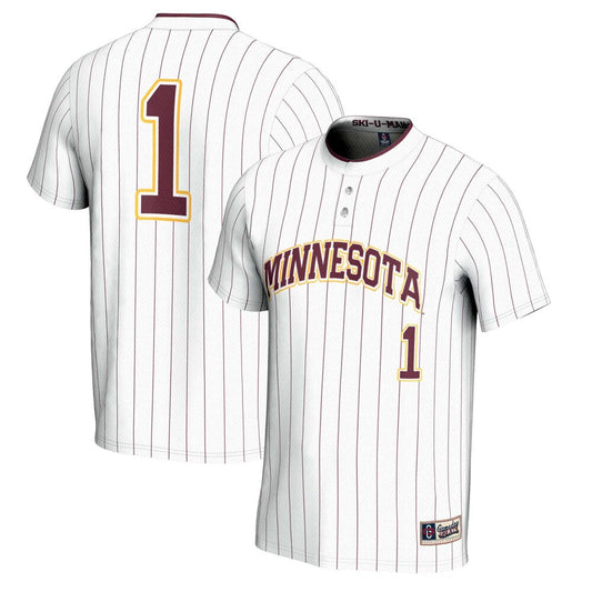 Gameday Greats 1 White Minnesota Golden Gophers Lightweight Softball Jersey - retro stitched jersey jersey for Gameday Greats fans