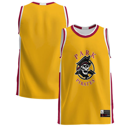 Gameday Greats Gold Park Pirates Lightweight Basketball Jersey - retro stitched basketball jersey for Gameday Greats fans