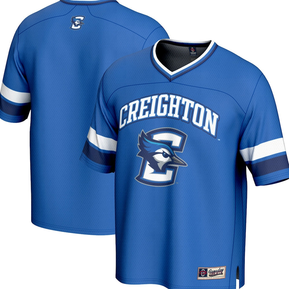 Gameday Greats Blue Creighton Bluejays Spirit Football Jersey - retro stitched football jersey for Gameday Greats fans