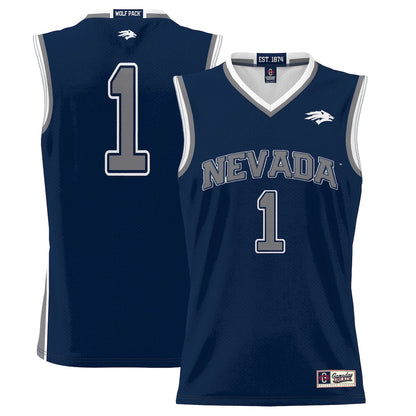 Gameday Greats 1 Navy Nevada Wolf Pack Lightweight Basketball Jersey - retro stitched basketball jersey for Gameday Greats fans