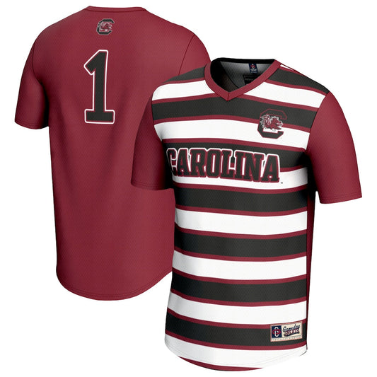 Gameday Greats 1 Garnet South Carolina Gamecocks Lightweight Soccer Fashion Jersey - retro stitched jersey jersey for Gameday Greats fans