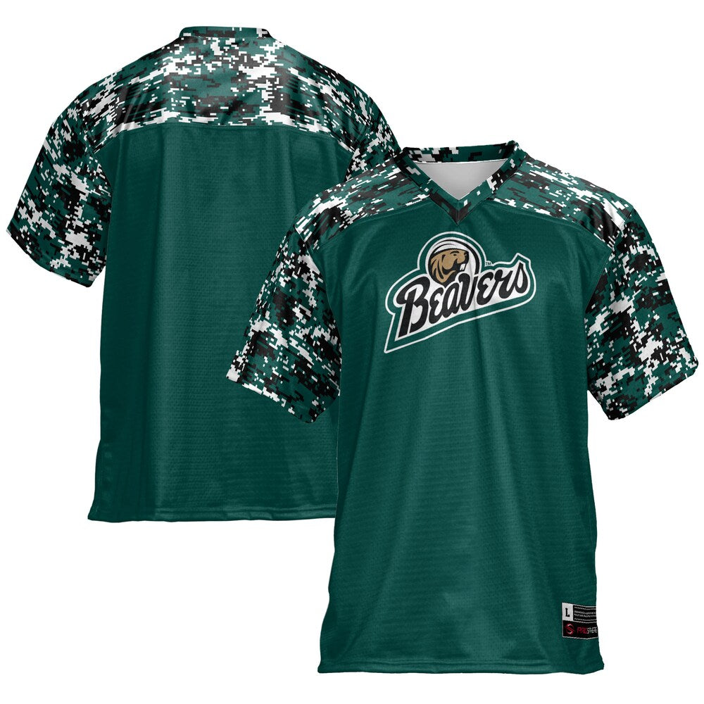 Gameday Greats Green Bemidji State Beavers Football Jersey - retro stitched football jersey for Gameday Greats fans