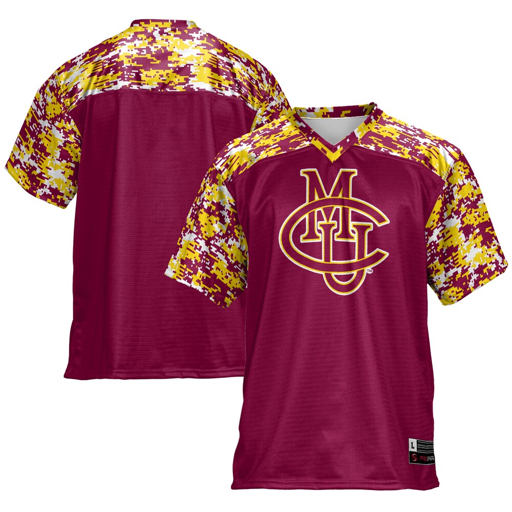 Gameday Greats Maroon Cmu Mavericks Football Jersey - retro stitched football jersey for Gameday Greats fans