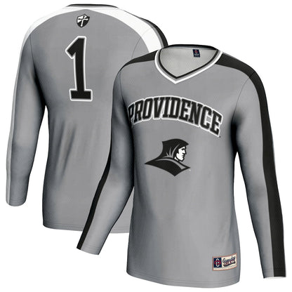 Gameday Greats Silver Providence Friars 1 Lightweight Volleyball Fashion Jersey - retro stitched jersey jersey for Gameday Greats fans